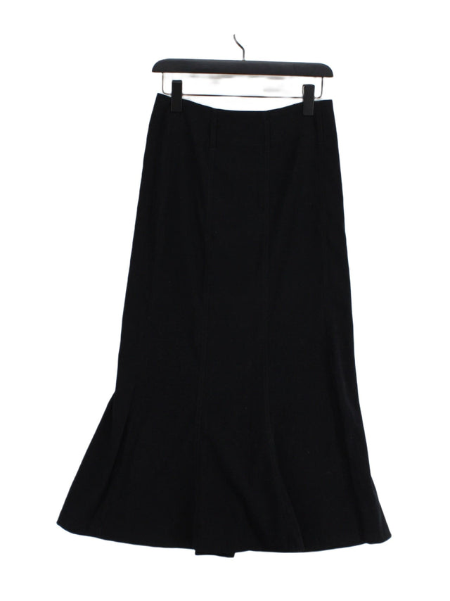Next Women's Maxi Skirt UK 8 Black Polyester with Elastane