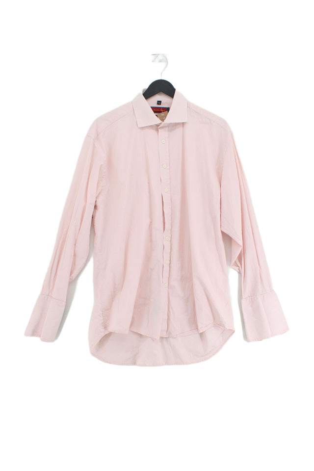Austin Reed Men's T-Shirt Collar: 16 in Pink 100% Cotton