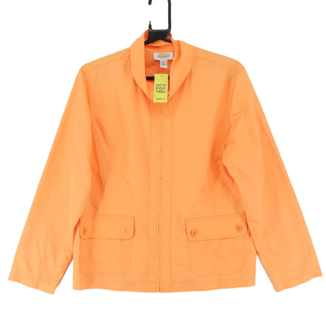 Vintage Talbots Women's Jacket M Orange 100% Polyester