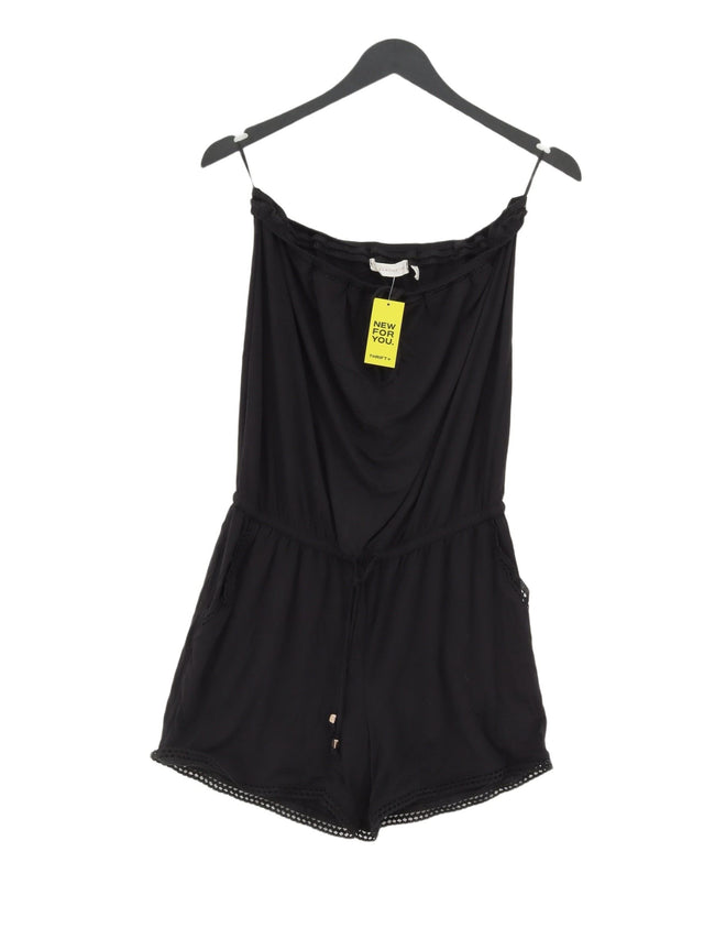 Next Women's Playsuit UK 8 Black Viscose with Elastane