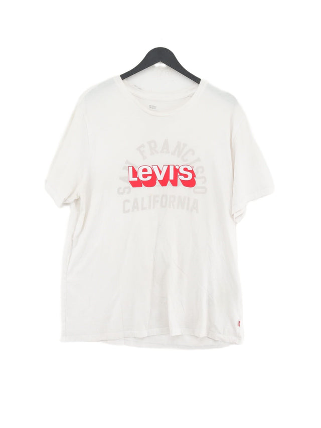 Levi’s Men's T-Shirt XL White 100% Cotton
