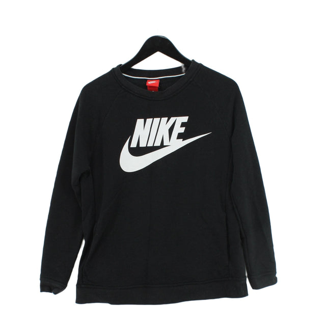 Nike Women's Jumper M Black 100% Cotton