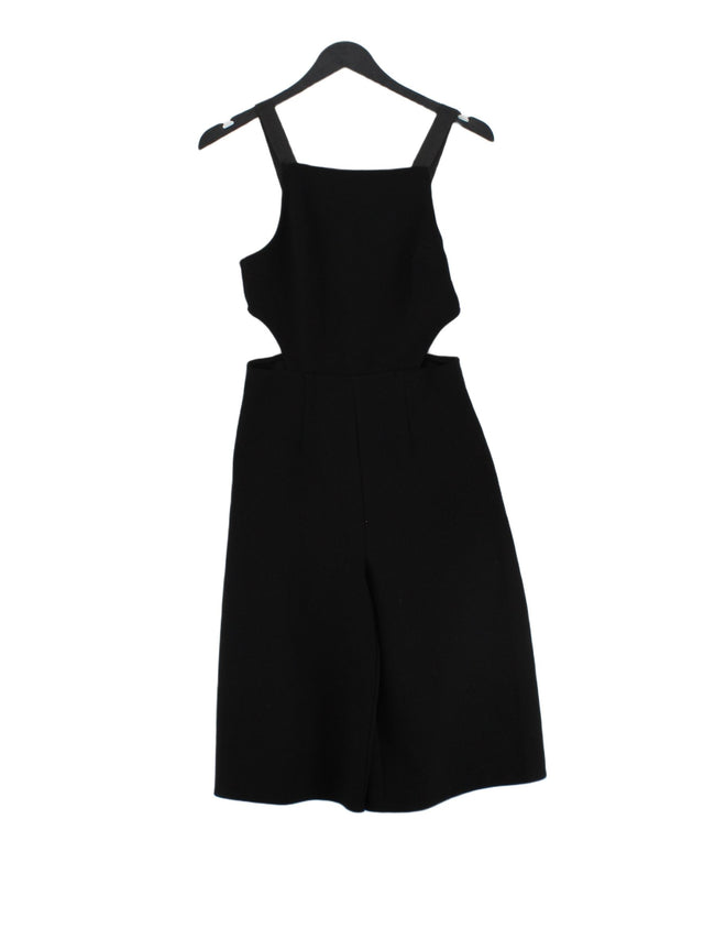 Topshop Women's Playsuit UK 8 Black Polyester with Elastane