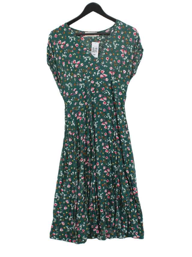 Louche Women's Midi Dress UK 12 Green 100% Viscose