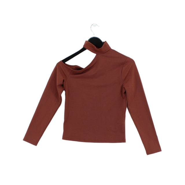 Abercrombie & Fitch Women's Top S Brown Nylon with Elastane