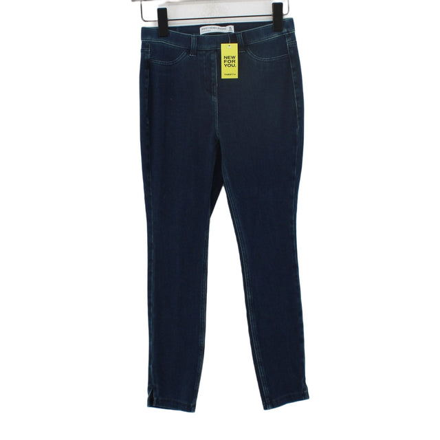 Next Women's Jeans UK 8 Blue Cotton with Elastane, Polyester