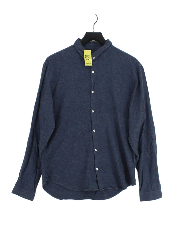 Sandro Men's Shirt XL Blue 100% Cotton
