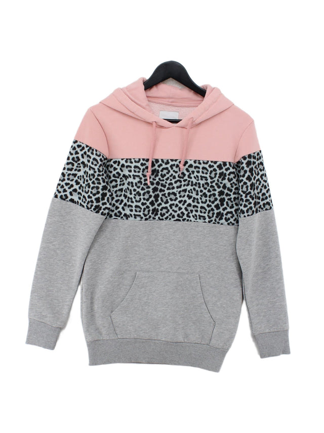 Next Women's Hoodie UK 6 Grey Cotton with Polyester