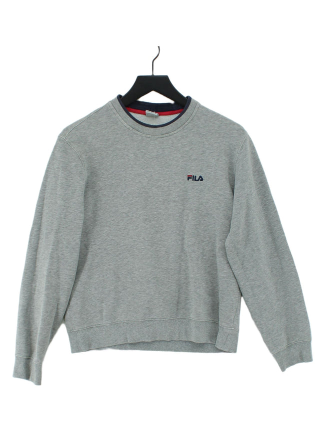 Fila Men's Jumper XS Grey 100% Cotton