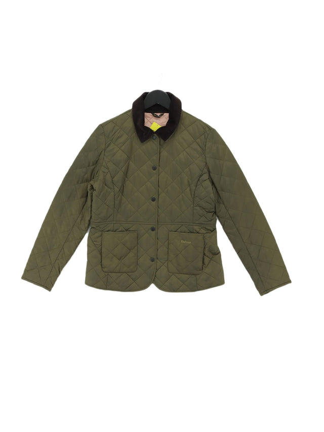 Barbour Women's Coat UK 12 Green Polyamide with Cotton, Polyester