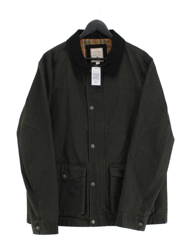 FatFace Men's Jacket L Green Cotton with Polyester
