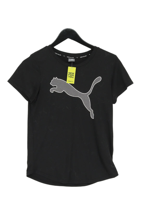 Puma Women's T-Shirt XS Black Polyester with Viscose