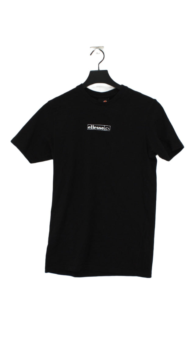 Ellesse Men's T-Shirt S Black 100% Cotton