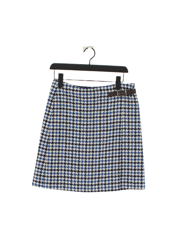 Boden Women's Mini Skirt UK 10 Blue 100% Wool