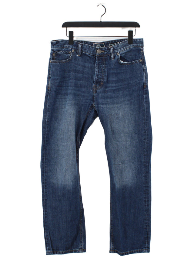 FatFace Men's Jeans W 34 in Blue 100% Cotton
