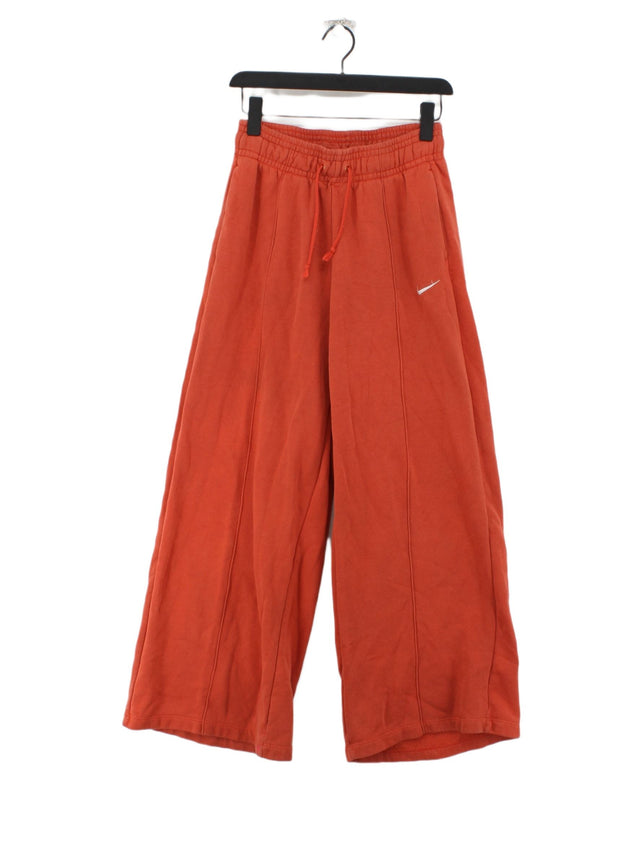 Nike Women's Sports Bottoms S Orange Cotton with Polyester