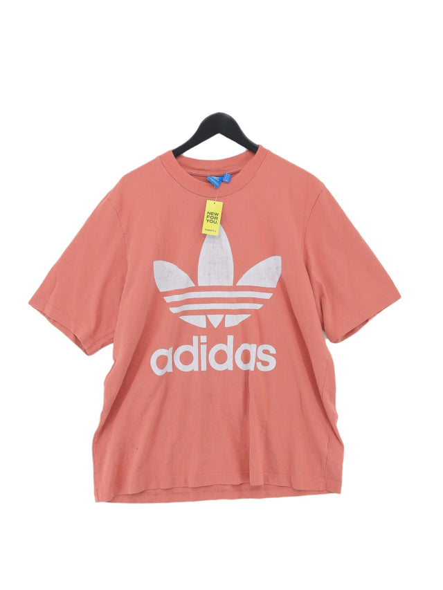 Adidas Men's T-Shirt XL Pink 100% Cotton
