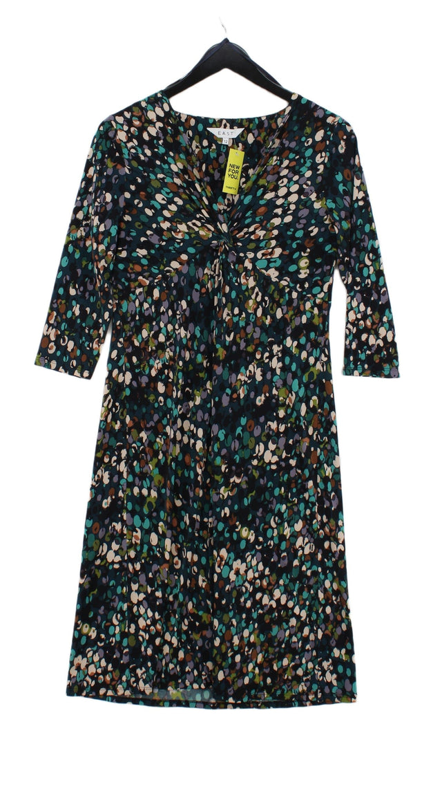 East Women's Midi Dress UK 12 Blue Polyester with Elastane