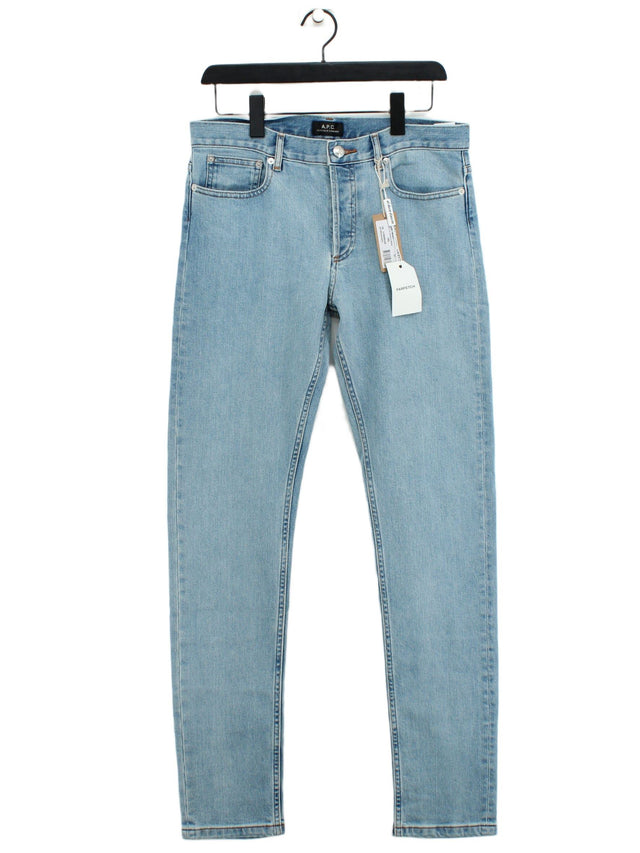 A.P.C. Women's Jeans W 31 in Blue Cotton with Other
