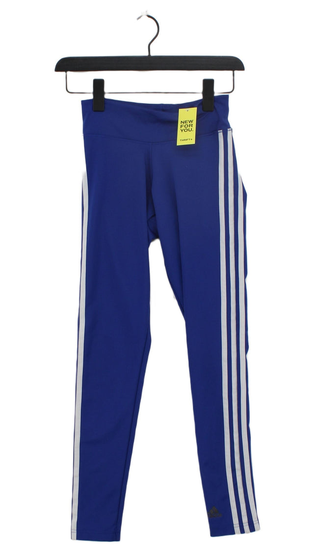 Adidas Women's Leggings XS Blue Polyester with Spandex