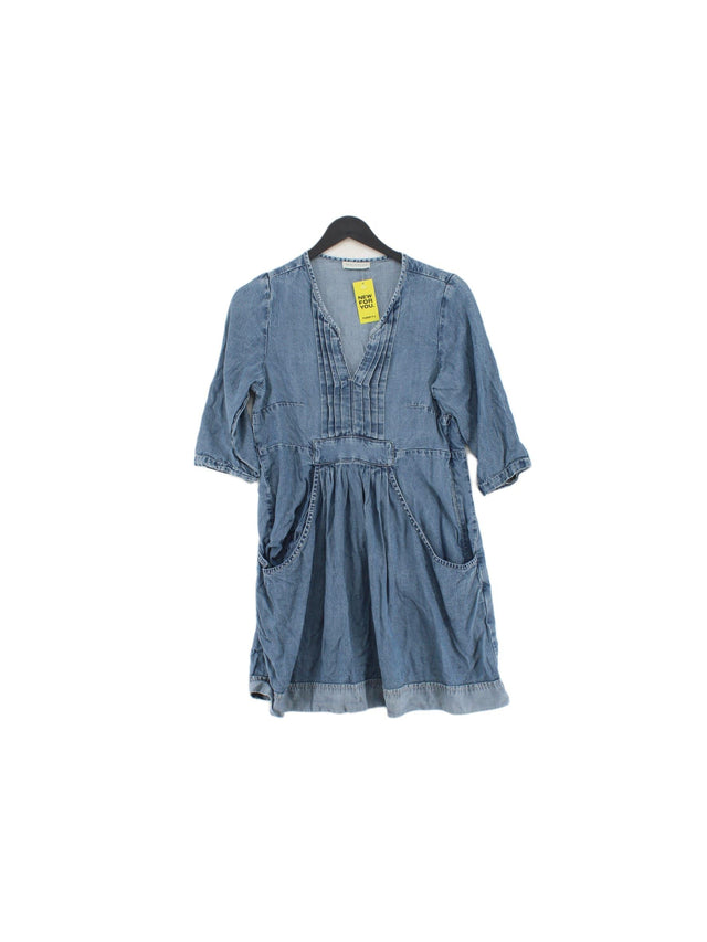 Whistles Women's Midi Dress UK 10 Blue 100% Lyocell Modal