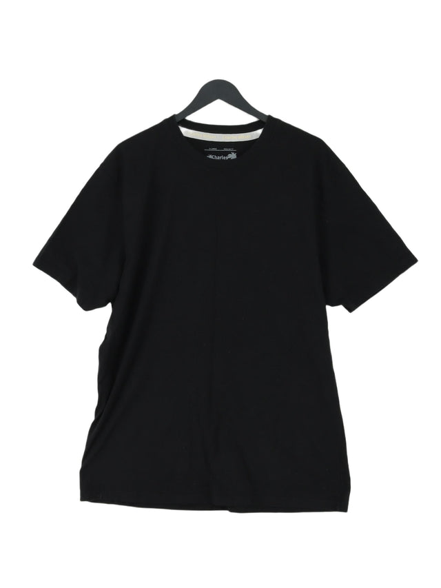 Charles Wilson Men's T-Shirt XL Black 100% Cotton