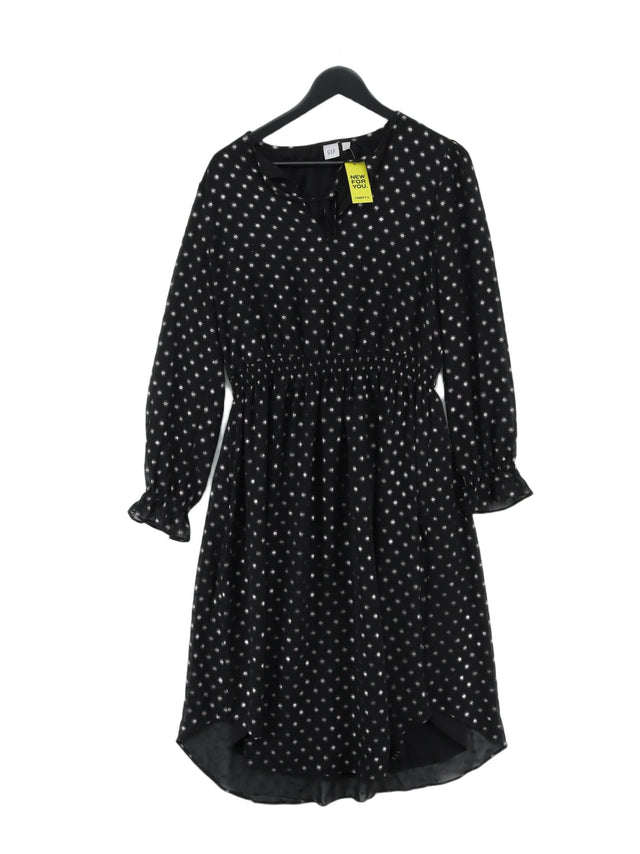 Gap Women's Midi Dress M Black 100% Polyester