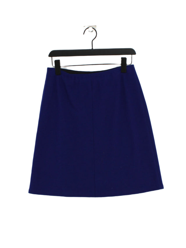 Marc Cain Women's Midi Skirt L Blue Wool with Cashmere, Polyester