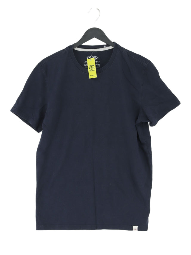 FatFace Women's T-Shirt M Blue 100% Cotton