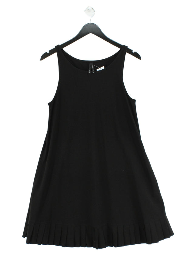 Old Navy Women's Midi Dress M Black Polyester with Elastane, Rayon