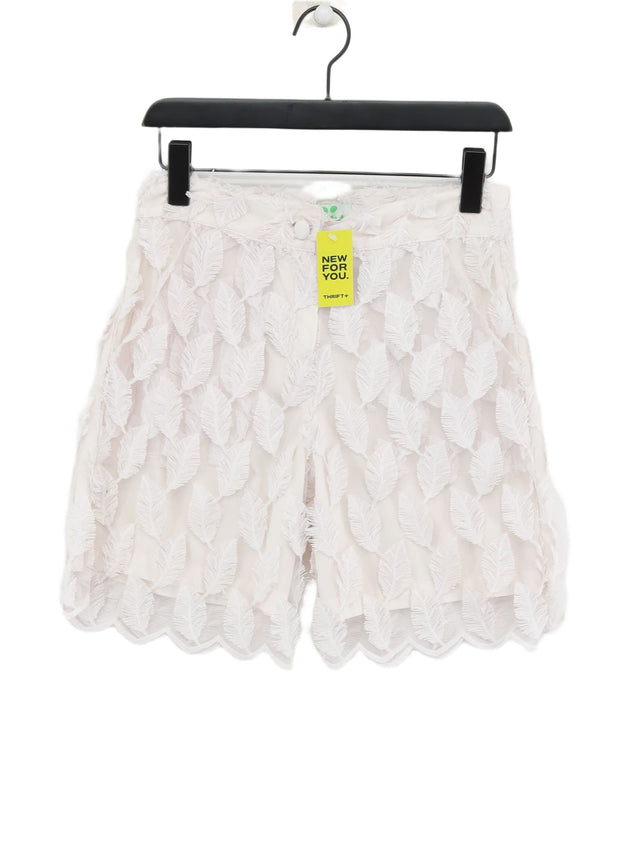 Boo Pala Women's Shorts UK 10 White Polyester with Other