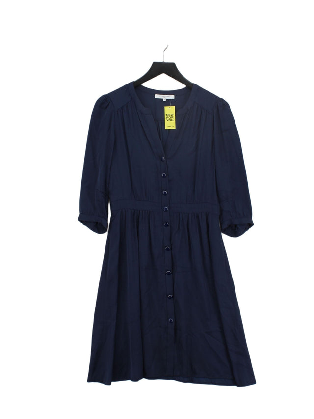 Gerard Darel Women's Midi Dress UK 10 Blue 100% Viscose