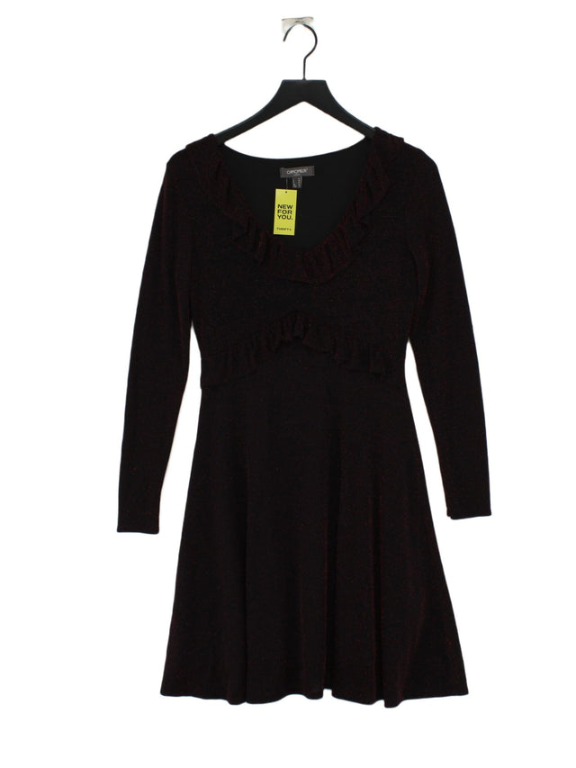 Camomilla Women's Midi Dress UK 12 Black Polyester with Elastane, Other