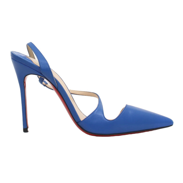 Christian Louboutin Women's Heels UK 5 Blue Leather with Other