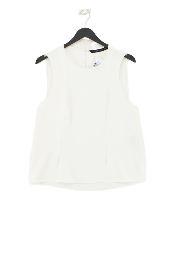 Zara Women's Blouse M White 100% Polyester