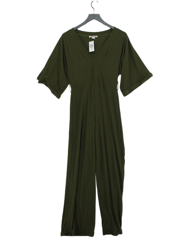 Unique 21 Women's Jumpsuit UK 6 Green Polyester with Elastane, Viscose