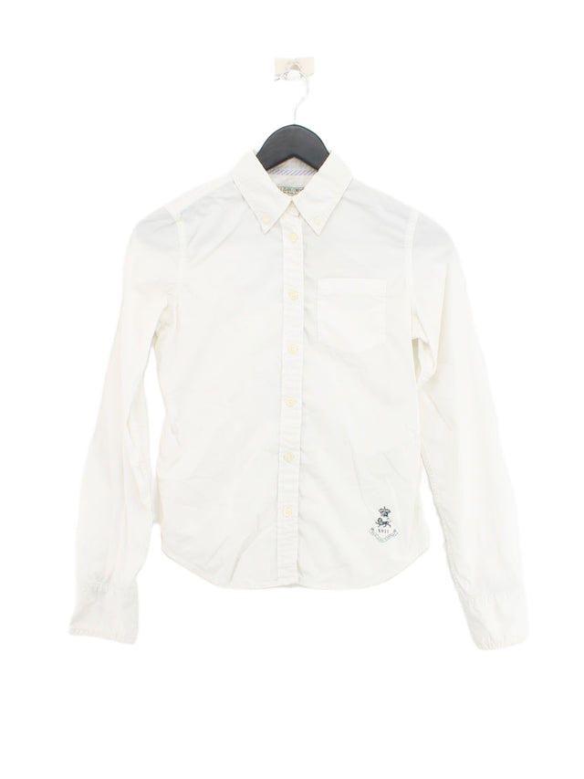 Polo Jeans Company Women's Shirt XS White 100% Cotton