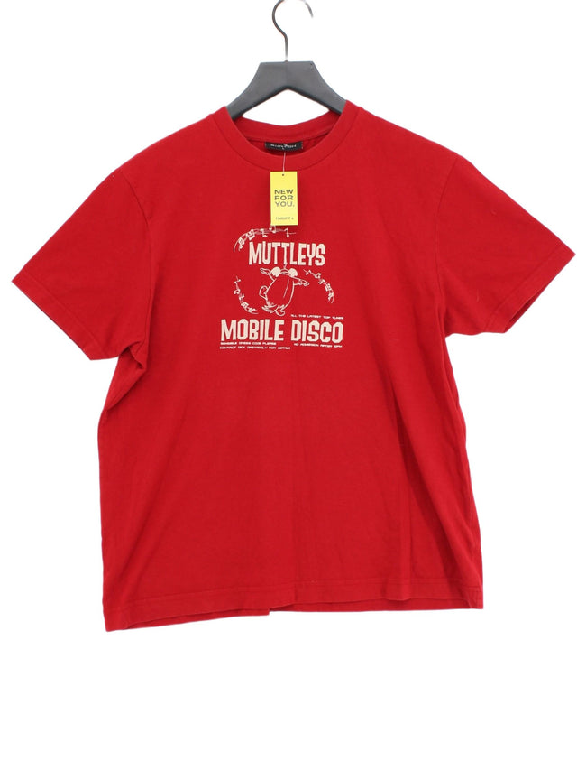 Burton Men's T-Shirt L Red 100% Cotton