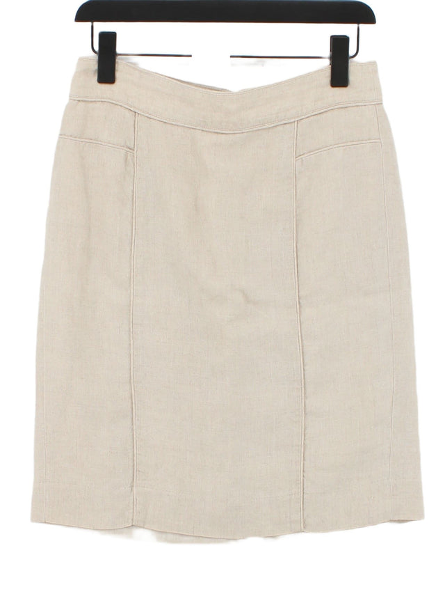 Banana Republic Women's Midi Skirt UK 6 Grey 100% Cotton