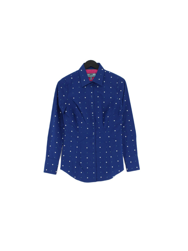 Hawes & Curtis Women's Shirt UK 6 Blue 100% Cotton