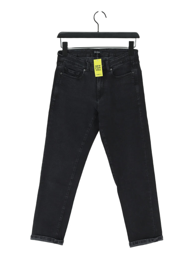 Baukjen Women's Jeans W 25 in Black Cotton with Elastane