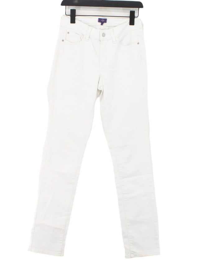 NYDJ Women's Jeans W 27 in White Cotton with Elastane