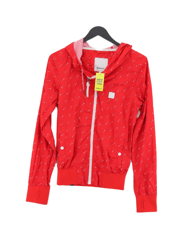 Bench Women's Jacket S Red Polyester with Elastane