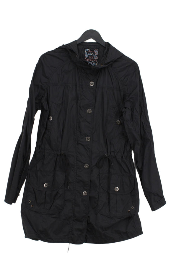 Joe Browns Women's Coat UK 12 Black Nylon with Polyester