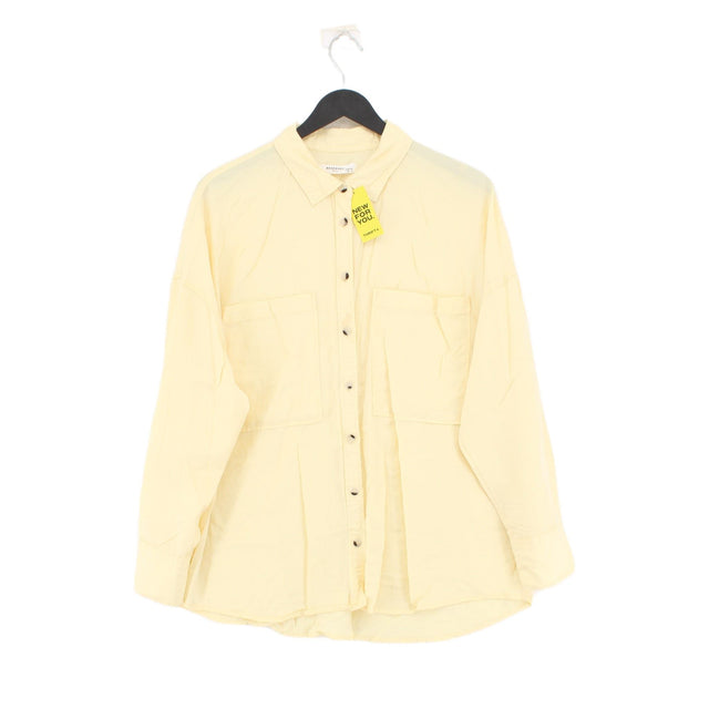 Reserved Women's Shirt UK 12 Yellow 100% Lyocell Modal