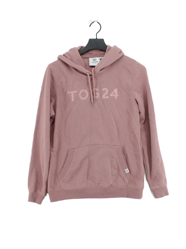 Tog24 Women's Hoodie M Pink Cotton with Polyester