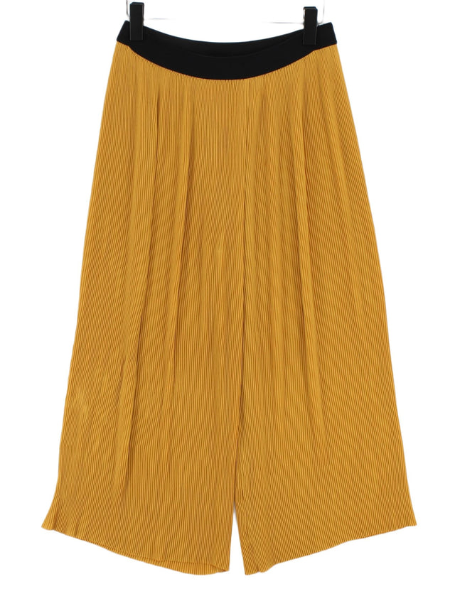 Zara Women's Maxi Skirt M Yellow 100% Polyester