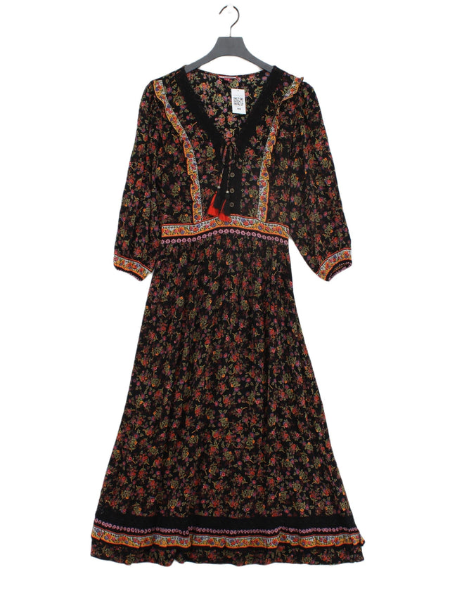 Joe Browns Women's Maxi Dress UK 12 Black 100% Cotton