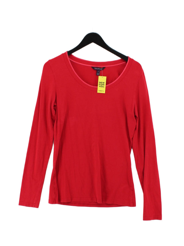 Long Tall Sally Women's Top M Red Cotton with Elastane