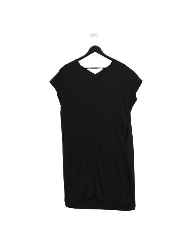 Uniqlo Women's Midi Dress L Black Elastane with Polyester